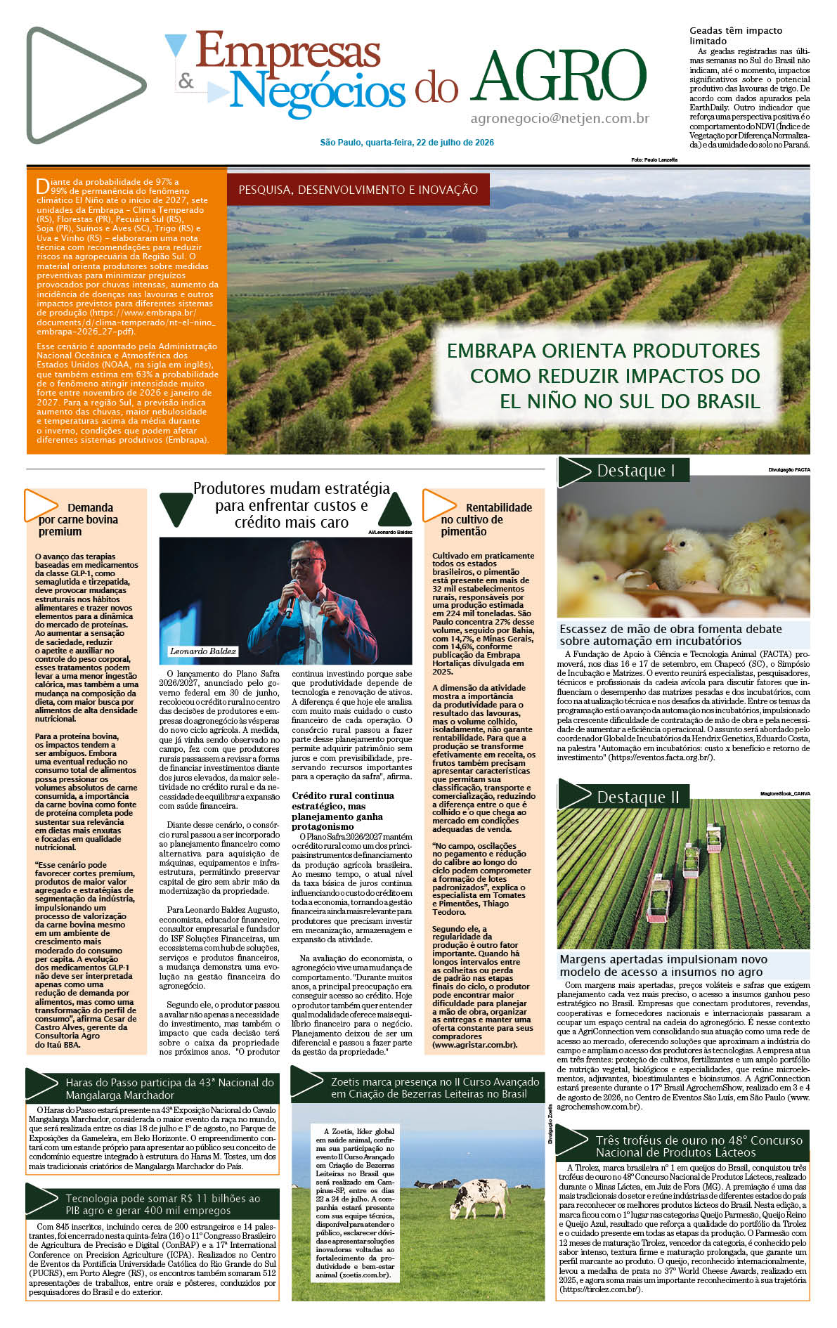 Jornal Empresas & Negócios